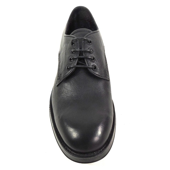 ALBERTO CICCIOLI 🇮🇹 MEN'S BLACK SOFT LEATHER COMFORT OXFORD SHOES - Picture 6 of 7